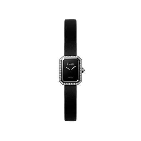 chanel watch circle face|Chanel black ribbon watch.